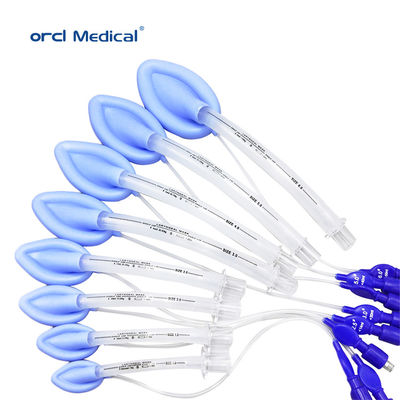 Tek kullanımlık tıbbi anestezi cerrahi silikon # 1- # 5 Laryngeal maske solunum yolu