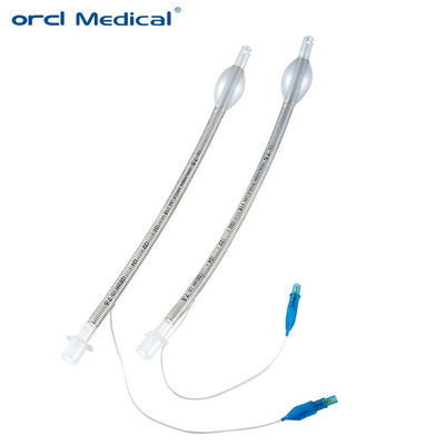 Tıbbi Steril Güçlendirilmiş PVC Kelepçeli / Kelepçesiz Endotracheal Tüp Fabrikası Tedarikçisi