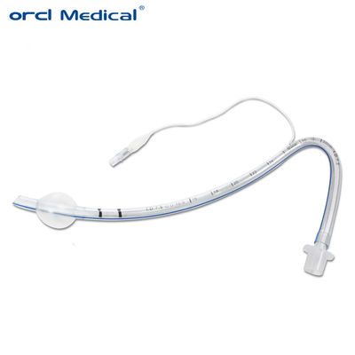 Düşük profilli kelepçeli 7.5 Endotracheal tüp, PVC Burun Intubasyon tüpü