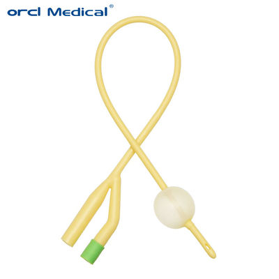 OEM Lateks Foley Kateter Tıbbi Sınıf Foley Balon Kateter 3 Way / 2 Way