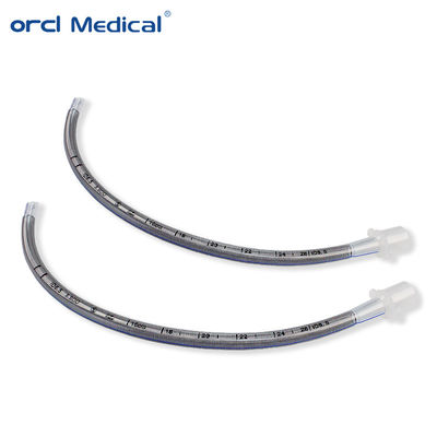 Tek kullanımlık tıbbi güçlendirilmiş endotrakeal tüpler kurtarma ve anestezi için kullanılır